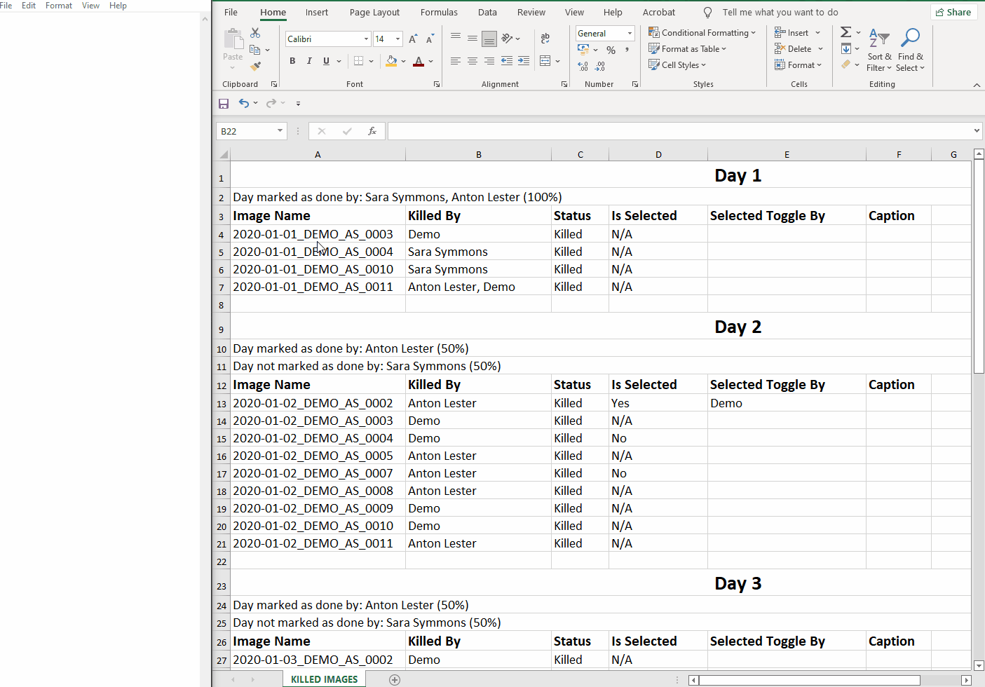  screen recording of how to copy and paste information from a spreadsheet into a Notepad file.